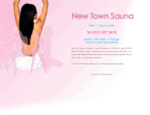 Tablet Screenshot of newtownsauna.com